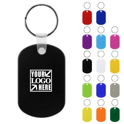 Oval Shape PVC Key Chain