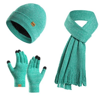 Set of 3 Hat Touchscreen Gloves