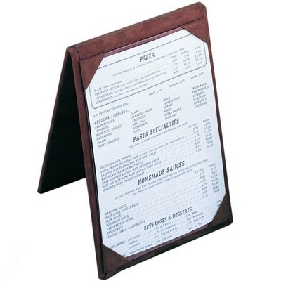 Leatherette Table Tent w/4 1/4"x6 1/4" Insert