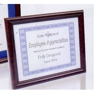 Rosewood Burl Certificate Frame - 11x14