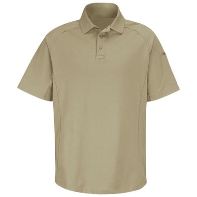 Unisex New Dimension® Special Ops Short Sleeve Polo Shirt - Silver Tan
