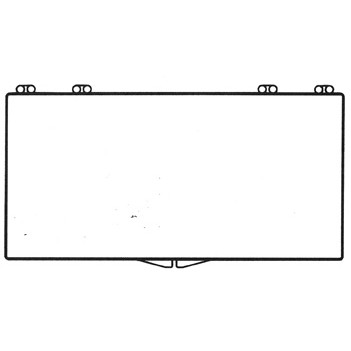 Rigid Clear Hinged Plastic Box (7 1/4"x3 1/2"x2 1/4")