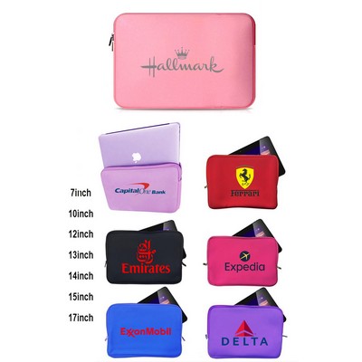 Promotek iBank® Neoprene Sleeve Zippered Case for 17.7" Laptop Notebook Tablet (Light Pink)