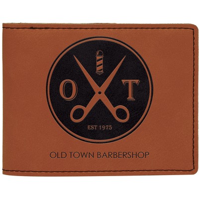 Leatherette Slim-Line Wallet - Rawhide