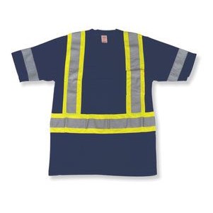 Poly Wicking Navy Blue T-Shirt