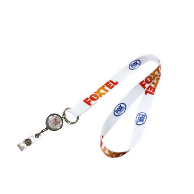 3/4" Sublimated Lanyard w/J-Hook Or Split Key Ring