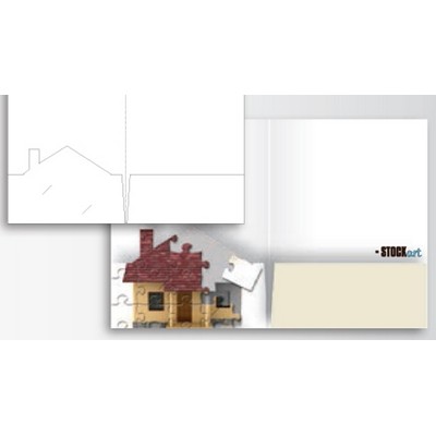 Sculptured Pockets® Folder w/House Shaped Edge Pocket