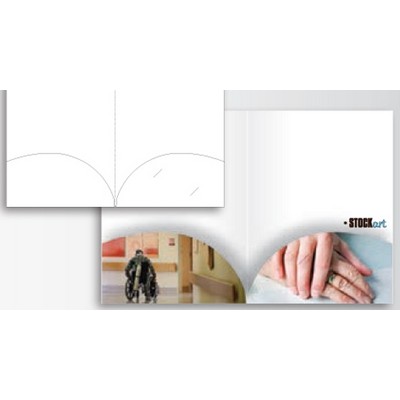 Sculptured Pockets® Presentation Folder w/Circular Edge Pockets