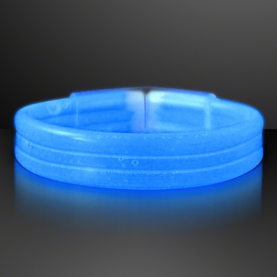 Blue Thick Glow Bracelet Bangles - BLANK
