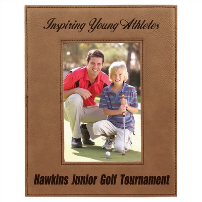 Dark Brown Leatherette 4" x 6" Photo Frame