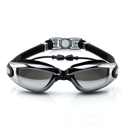 Swimming Goggles with Integrated Ear Plugs