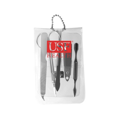 Translucent Five-Piece Manicure Pouch