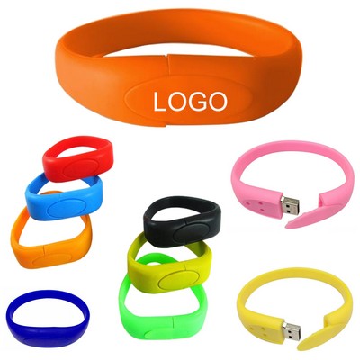 1 GB Silicone Wristband USB Flash Drive