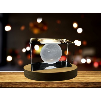 Planet X 3D Engraved Crystal Novelty Decor