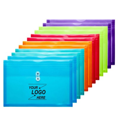 Expandable Document Organizer with String Closure