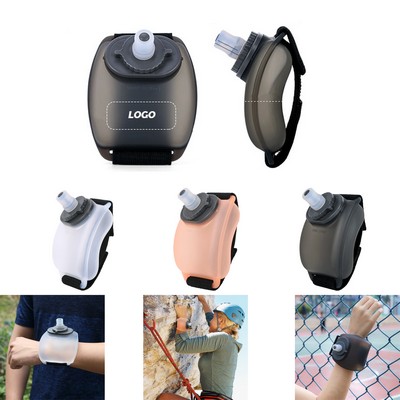 Silicone Water Bottle With Wrist Strap