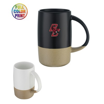 Union Printed - 17oz Two-tone ceramic vintage look mug - Full Color