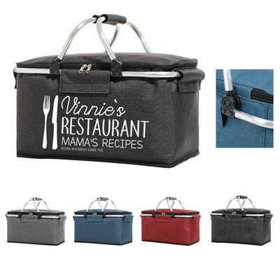Foldable Large Insulated Picnic Basket