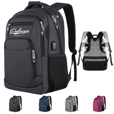 18 Inch Bussiness Backpack with Usb Charger Port