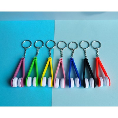 Swipe Keychain With Eyeglass Cleaner