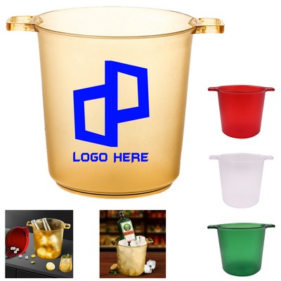 Double Ears Acrylic Plastic Ice Bucket