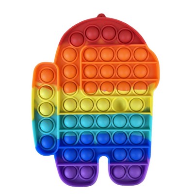 Push Pop Bubble Fidget Toy W/ Carabiner