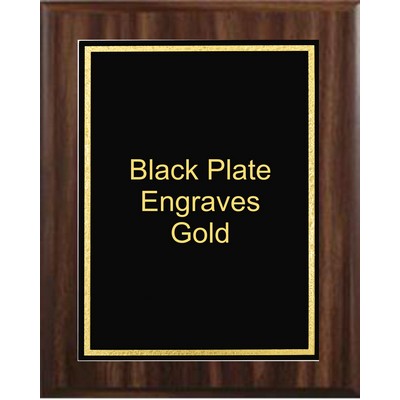 Cherry Plaque 8" x 10" - Black/Gold 6" x 8" Florentine Frame Designer Plate