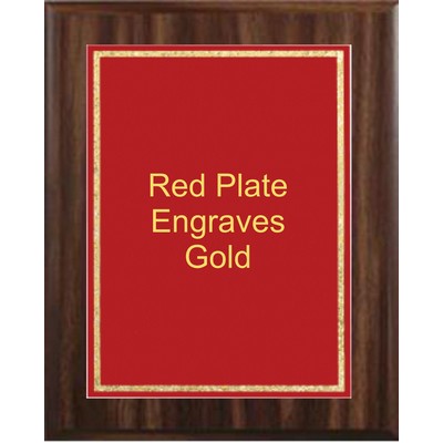 Cherry Plaque 8" x 10" - Red/Gold 6" x 8" Florentine Frame Designer Plate