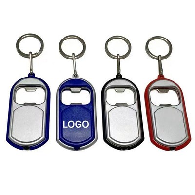 Bottle Opener Keychain With LED Light