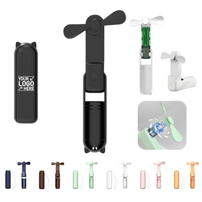 2 IN 1 USB Rechargeable Portable Fan