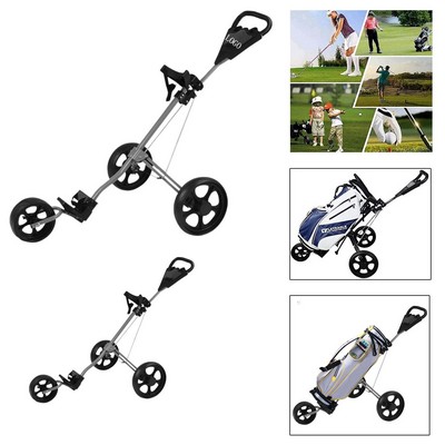 Compact Foldable Golf Push Cart