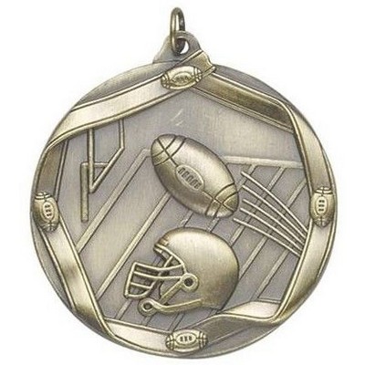 Medal "Football" - 2 1/4" dia. Die Cast