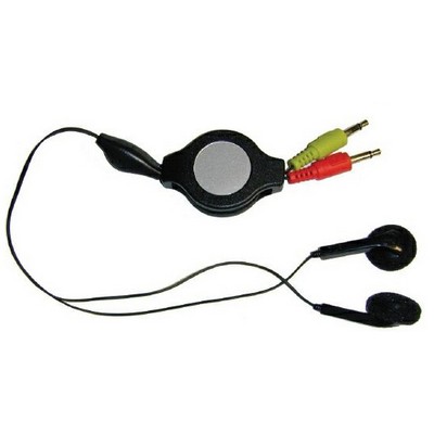 Retractable Stereo Headphones For Computer