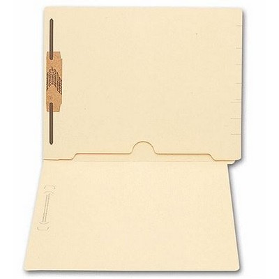 End-Tab Full Pocket Manila Folder w/ Fastener