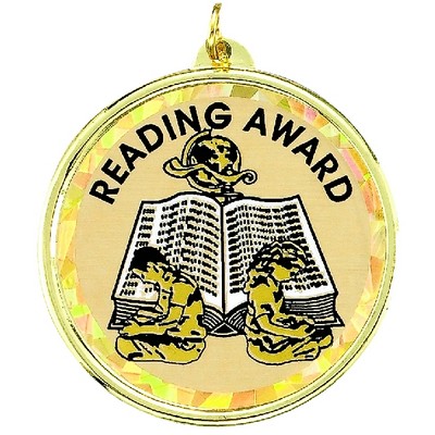 2 ¼" TM Series Academic Medal w/Reading Award Mylar Insert