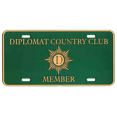 Rectangular Classic 3D License Plate (6"x12")