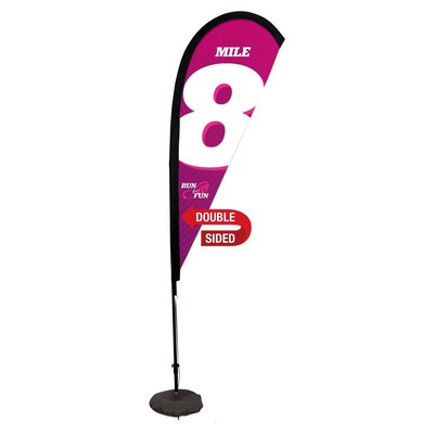 6' Premium Teardrop Sail Sign Flag, 2-Sided