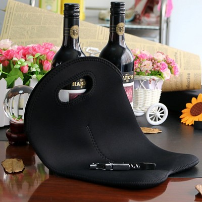 Promotek iBank® 2-Bottle Neoprene Wine Tote