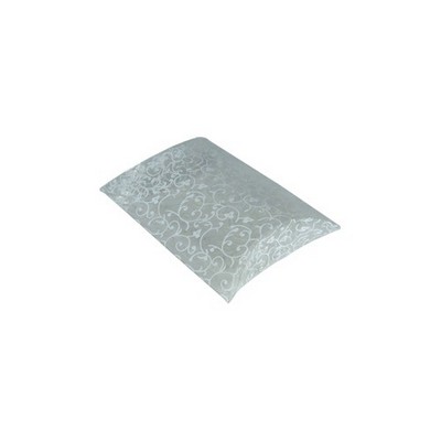 Small Clear Plastic Pillow Box w/Floral Print