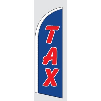 8' Poly-Knit Stock Feather Flag (Tax)