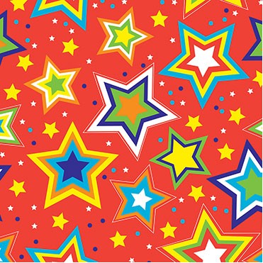 Starry Red Gift Wrap