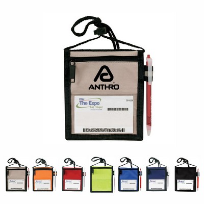 Trade-Show Custom Logo Neck Wallet