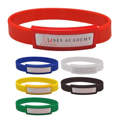Silicone Wristband With Dome
