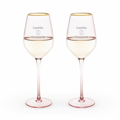 Twine Living® Rose Crystal White Wine Glass