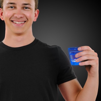 Light Up Blue Shot Glass(Pad Print)