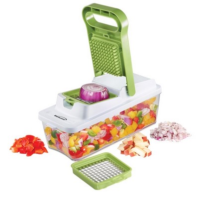 Brentwood Food Chopper and Vegetable Dicer with 6.75-Cup Storage Container
