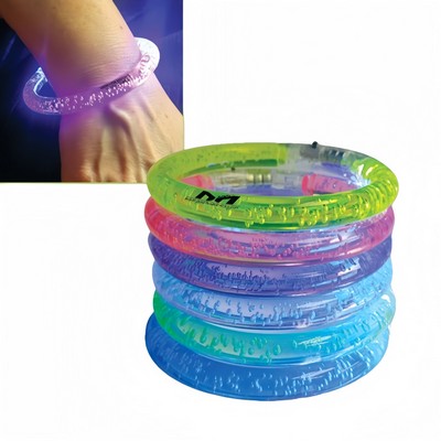 Flashing LED Lighted Bubble Bracelet