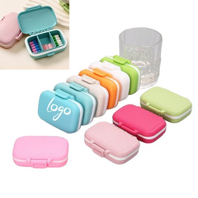 Wheat Straw/ PP Portable Pill Box
