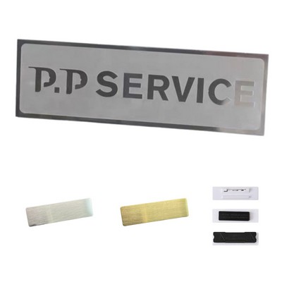 SS Name Badge Laser Cut 2.7"*0.78"