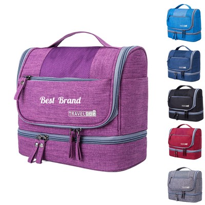 Hanging Travel Toiletry Bag with Cooler Pocket